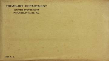 1957 U.S. Silver Proof Coin Set (Flat-Pack) Envelope - Original OGP Envelope