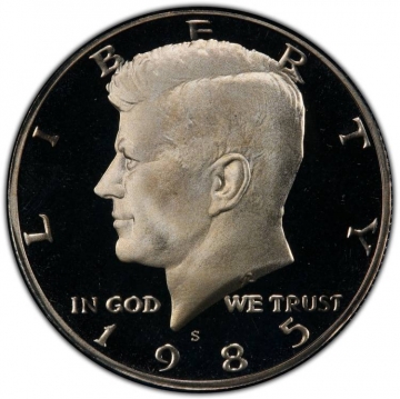 1985-S Kennedy Proof Half Dollar Coin - Choice PF