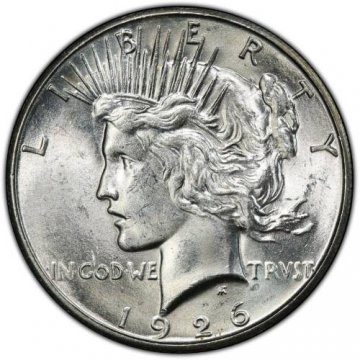 1926-S Peace Silver Dollar Coin - Brilliant Uncirculated (BU)