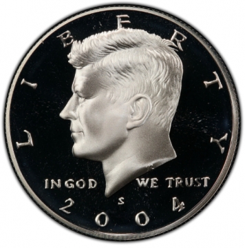 2004-S 90% Silver Kennedy Proof Half Dollar Coin - Choice PF