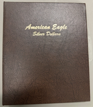 Dansco Album 7181 for American Silver Eagle Dollars 1986-2012 - Lightly Used