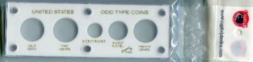 Deluxe Capital Plastics Holder For U.S. Odd Type Coins - White