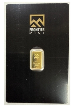 1/2 gram Gold Bar - Random Design, w/ Assay in TEP Packaging
