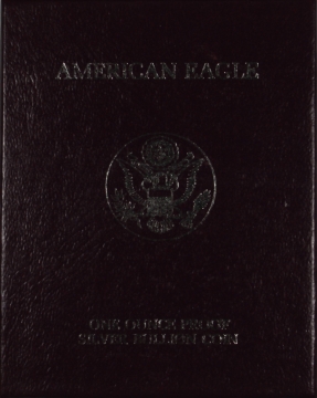 1989-S American Proof Silver Eagle Box & COA (NO Coin)