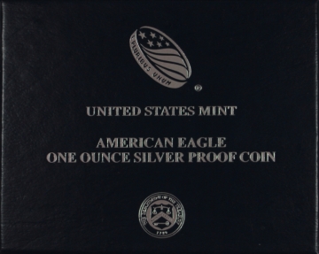 2017-W American Proof Silver Eagle Box & COA (NO Coin)