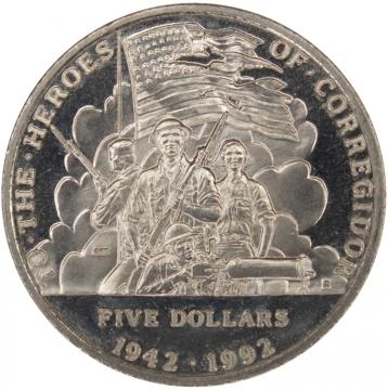 1992 Marshall Islands Five Dollar 50th Anniversary Commemorative Coin - Choice Uncirculated