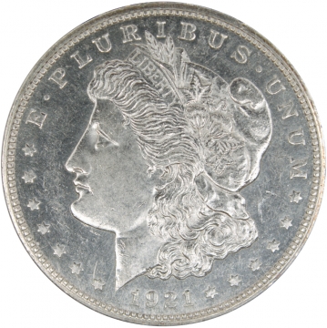 1921-D Morgan Silver Dollar Coin - BU - Semi Proof Like