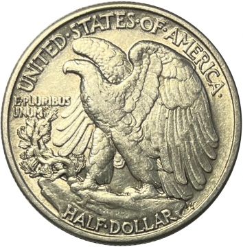 1946 Walking Liberty Silver Half Dollar Coin - Double Die Reverse - Choice AU