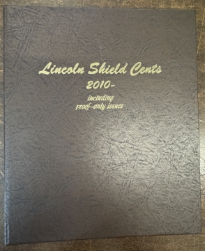 Dansco Album 8104 for 2010- for Lincoln Shield Cents including Proof Only Issues - Lightly Used