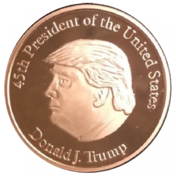 1 oz Copper Round - Donald Trump Profile