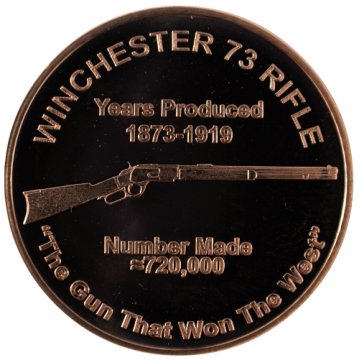 1 oz Winchester 73 Rifle Copper Round