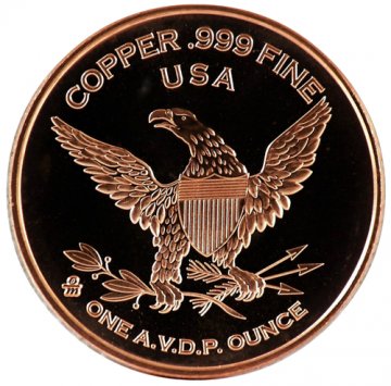 1 oz Copper Round - Texas Alamo Design
