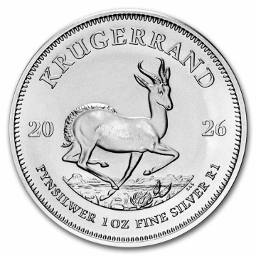 2026 1 oz South African Silver Krugerrand Coin - Gem BU