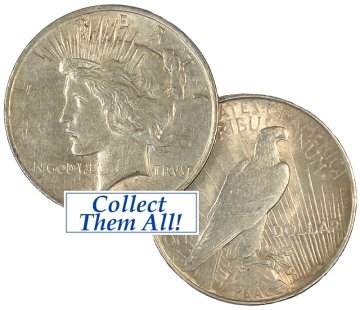 1922-D Peace Silver Dollar Coin - Borderline Uncirculated