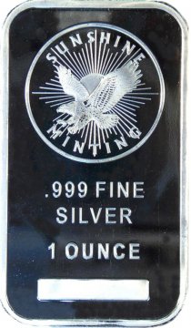 1 oz Silver Bar - Sunshine Minting - (Mint Mark SI™)
