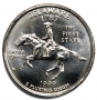 1999 Delaware State Quarter Coin - P or D Mint - BU