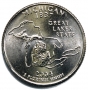 2004 Michigan State Quarter Coin - P or D Mint - BU