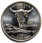 2007 Montana State Quarter Coin - P or D Mint - BU