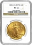 $20.00 Saint Gaudens Gold Double Eagle Coins - Random Dates - PCGS or NGC MS-64