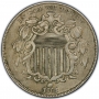 1866-1883 Shield Nickel Coin - Very Fine