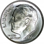 1961 Roosevelt Silver Dime Coin - Choice BU