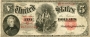 1907 $5.00 Legal Tender Woodchopper Note - Large Type - Fine