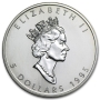 1995 1 oz Canadian Silver Maple Leaf Coin - Low Mintage - Gem BU