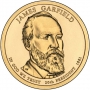 2011 James A. Garfield Presidential Dollar Coin - P or D Mint