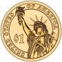 2012 Chester Arthur Presidential Dollar Coin - P or D Mint