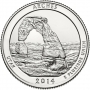 2014 Arches Quarter Coin - P or D Mint - BU