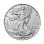 2021-W 1 oz Burnished American Silver Eagle Coin - Type 2 - Gem BU (w/ Box & COA)