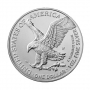 2021-W 1 oz Burnished American Silver Eagle Coin - Type 2 - Gem BU (w/ Box & COA)