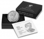 2022-W 1 oz Burnished American Silver Eagle Coin - Gem BU (w/ Box & COA)