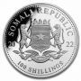 2022 1 oz Somalian Silver Elephant Coin - Gem BU