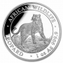 2022 1 oz Somalian Silver African Wildlife - Leopard - Gem BU