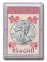 2024 1 oz American Silver Eagle Coin - Gem BU - It's A Girl! Harris Holder