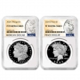 2024-S Proof Morgan and Peace Silver Dollar 2 Pc Set - NGC PF-70 - Morgan and Peace Dollar Label