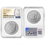 2025 Morgan and Peace Silver Dollar 2 Pc Set - NGC MS-70 - Morgan and Peace Dollar Label