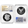 2025-S Proof Morgan and Peace Silver Dollar 2 Pc Set - NGC PF-70 Early Release - Morgan and Peace Dollar Label