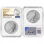 2025 Morgan and Peace Silver Dollar 2 Pc Set - NGC MS-70 - Morgan and Peace Dollar Label