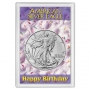 2025 1 oz American Silver Eagle Coin - Gem BU - Happy Birthday Harris Holder