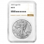 2026 1 oz American Silver Eagle Coin - 40th Anniversary of the American Silver Eagle - NGC MS-70 Brown Label