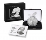 2025-W 1 oz Burnished American Silver Eagle Coin - Gem BU (w/ Box & COA)