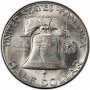 1950 Franklin Silver Half Dollar Coin - Choice BU