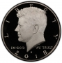 2018-S Kennedy Proof Half Dollar Coin - Choice PF