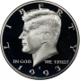 1993-S 90% Silver Kennedy Proof Half Dollar Coin - Choice PF