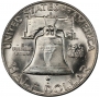 1959-D Franklin Silver Half Dollar Coin - Choice BU