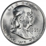 1956 Franklin Silver Half Dollar Coin - Choice BU