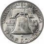 1957-D Franklin Silver Half Dollar Coin - Choice BU