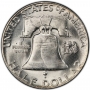 1955 Franklin Silver Half Dollar Coin - "Bugs Bunny" Variety - Choice BU